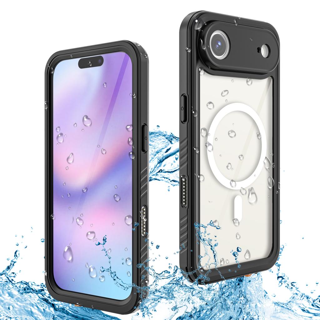 REDPEPPER FS/FM Series For iPhone 17 Air Clear Case Compatible with MagSafe PC TPU PET IP68 Waterproof Phone Cover