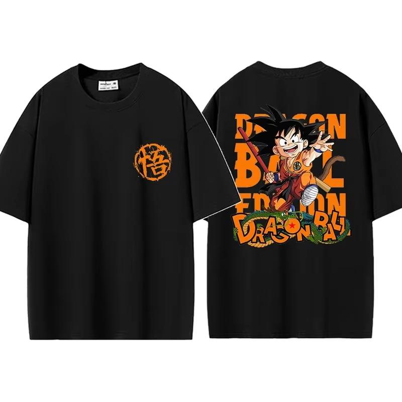 2026 New Dragon Ball Z Goku Tshirt Summer Cotton Print Mens and Womens Casual Street Shortsleeved Tops Mens Tshirt