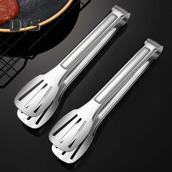 Super Wind Food Tongs Anti-heat Easy To Grip Portable Stainless Steel Food Tongs Kitchen Utensils