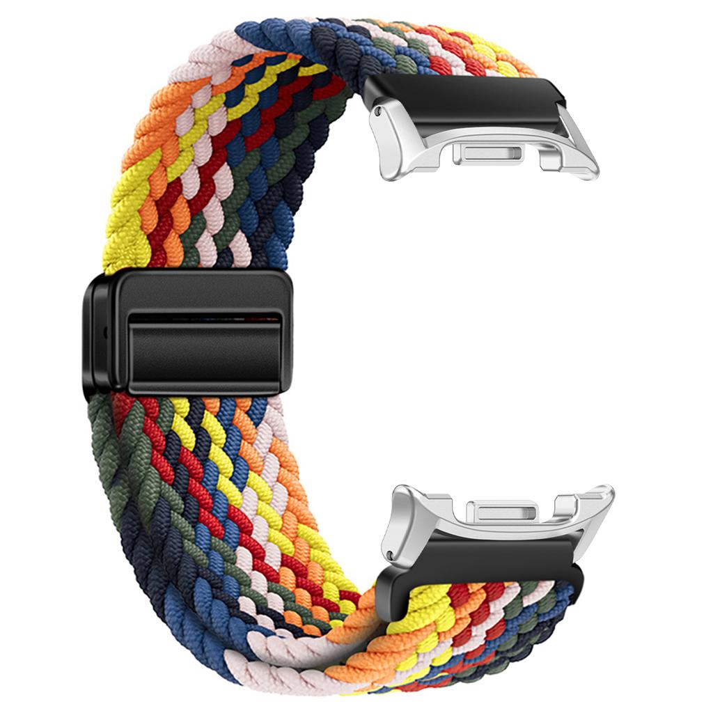 Braided Nylon Band for Samsung Galaxy Watch 8/8 Classic 46mm Magnetic Buckle for Galaxy Ultra 2025/7 47mm Colorful Sport Strap