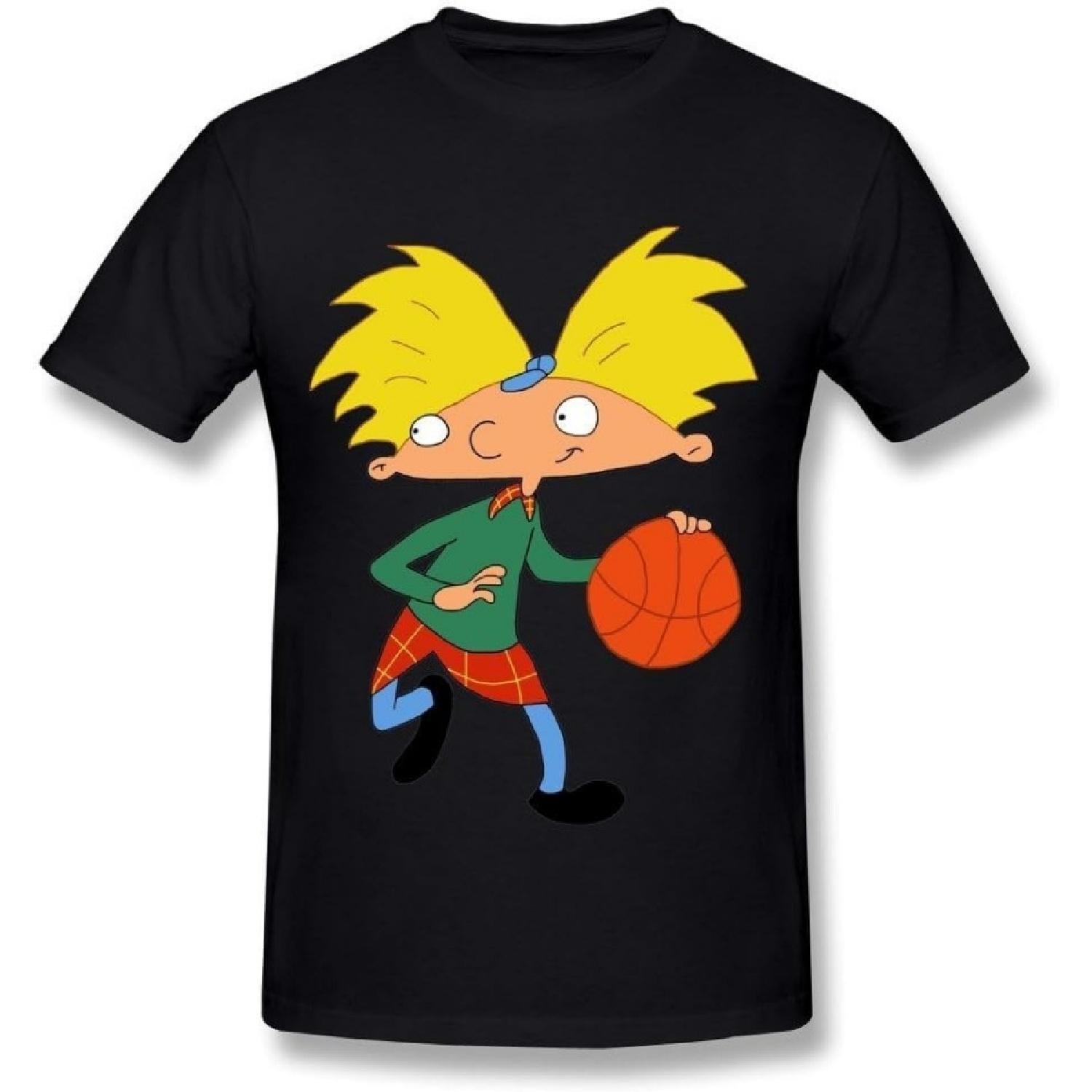 Мужская футболка Kazzar Хей Арнольд Джеральд Баскетбольная С Днем Рождения L S