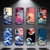 The Great Wave Off Kanagawa Phone Case For Samsung S25,S24,S21,S22,S23,S30,Ultra,S20,Plus,Fe,Note,5G Black Cover