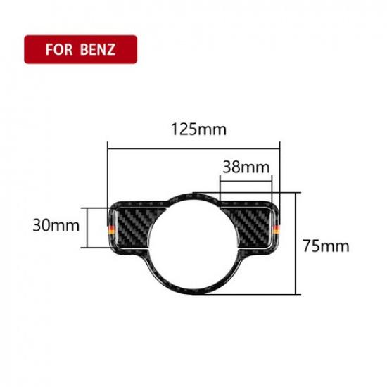 Auto Headlight Switch Button Trim Carbon Fiber For Mercedes-Benz ACE CLA GLA-K