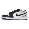 Jordan Air Jordan 1 Urban Chic Style Anti Slip Wear Resistant Low Top Vintage Basketball Shoes Men's White Gray 553558-131(Team85-)
