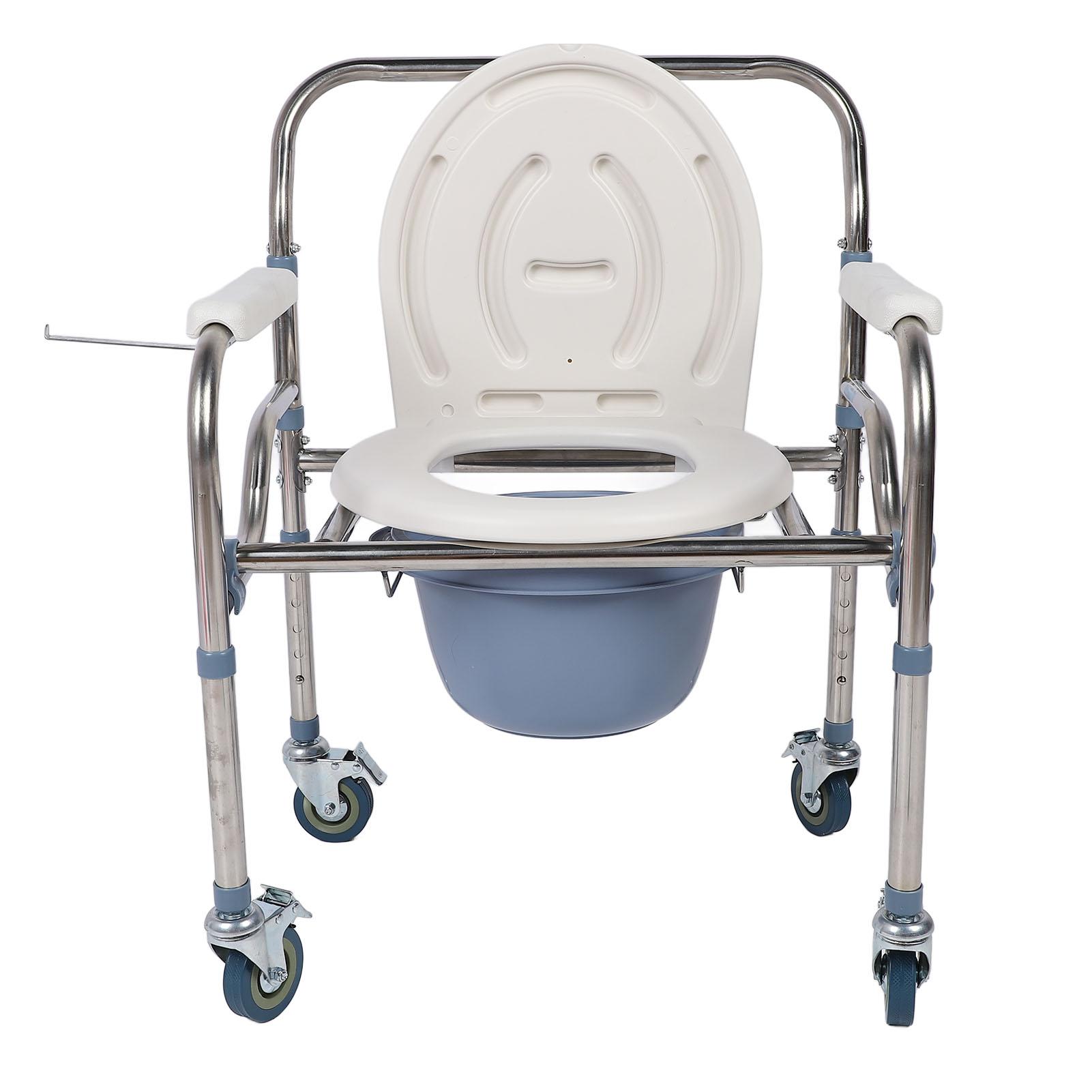 

Мобильный горшок с колесами, 5 регулируемых высот, многофункциональный, складной, утолщенный, на роликах