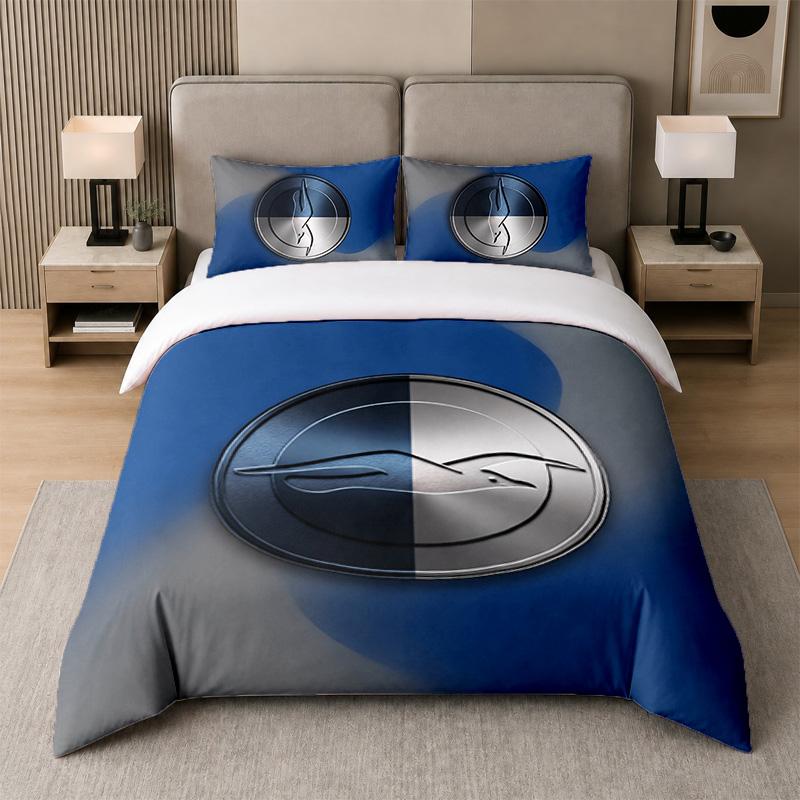 3Pcs Bedding SetBrighton & Hove Albion Football Soft Bed Sheet and Two Pillowcases Home Bedroom Decor