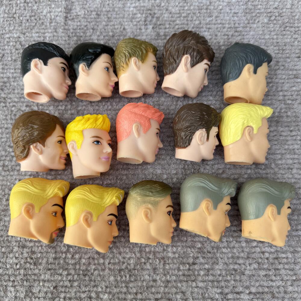 1/6 Boys Doll Heads Prince Ken Heads Solid Boy Head For 30cm Body Kids Boys Girls DIY Toys Birthday Gifts
