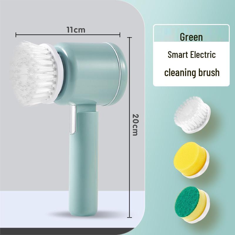 Handheld Multifunctional Electric Cleaning Brush for Kitchen, Bathroom, and Floor