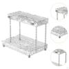 Bathroom Counter Organizer 2 Tier Creative Vanity Tray Cosmetic Makeup Storage Shelf
