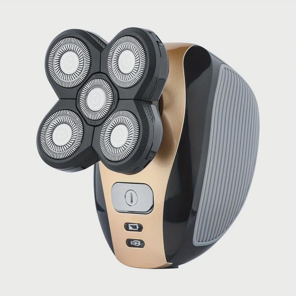 High-Power Multi-Function Men's Electric Shaver: Five-Blade Balding Tool