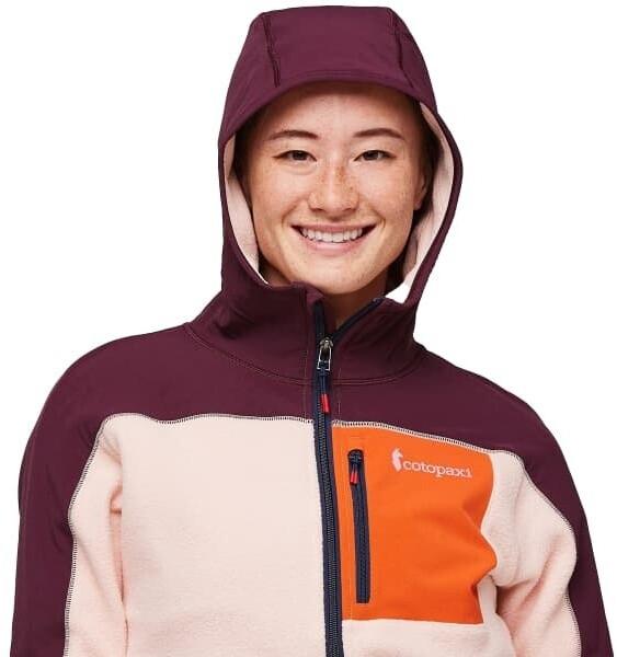 Jacket Cotopaxi Abrazo Hooded Full-zip Fleece Jacket Wine Rosewood WIRS