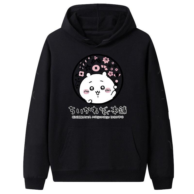 New Japanese Trend Cartoon Printed Hooded Sweater Men's and Women's Loose Autumn and Winter Casual Fashion Jacket Tide