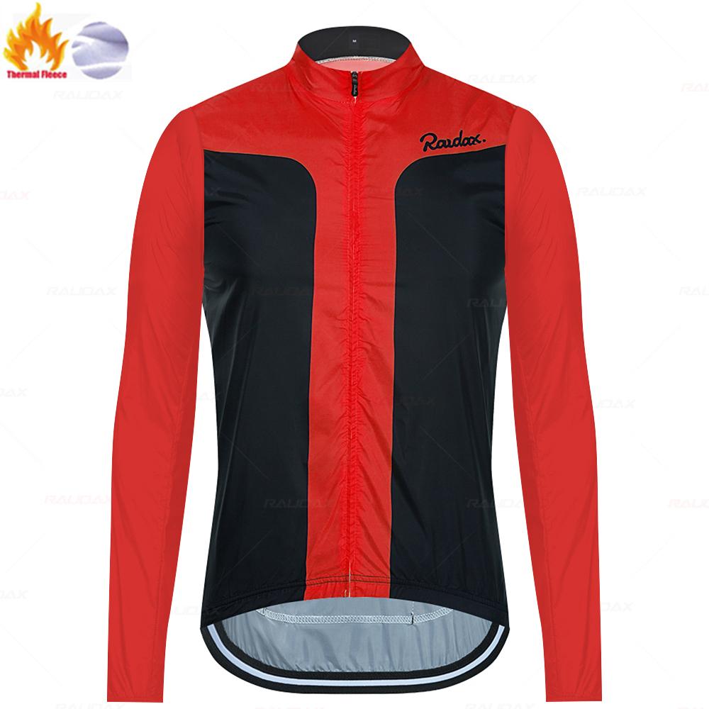 Raudax Warm Cycling Jackets 2026 Winter Thermal Fleece Cycling Clothing Men Long Sleeve Jersey Suit Outdoor Riding Bike Clothes