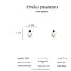 Boucles d'oreilles Clous Géométriques losange Cristal Argent S925 – Haut de Gamme, Design Inspiré des Célébrités d'Internet