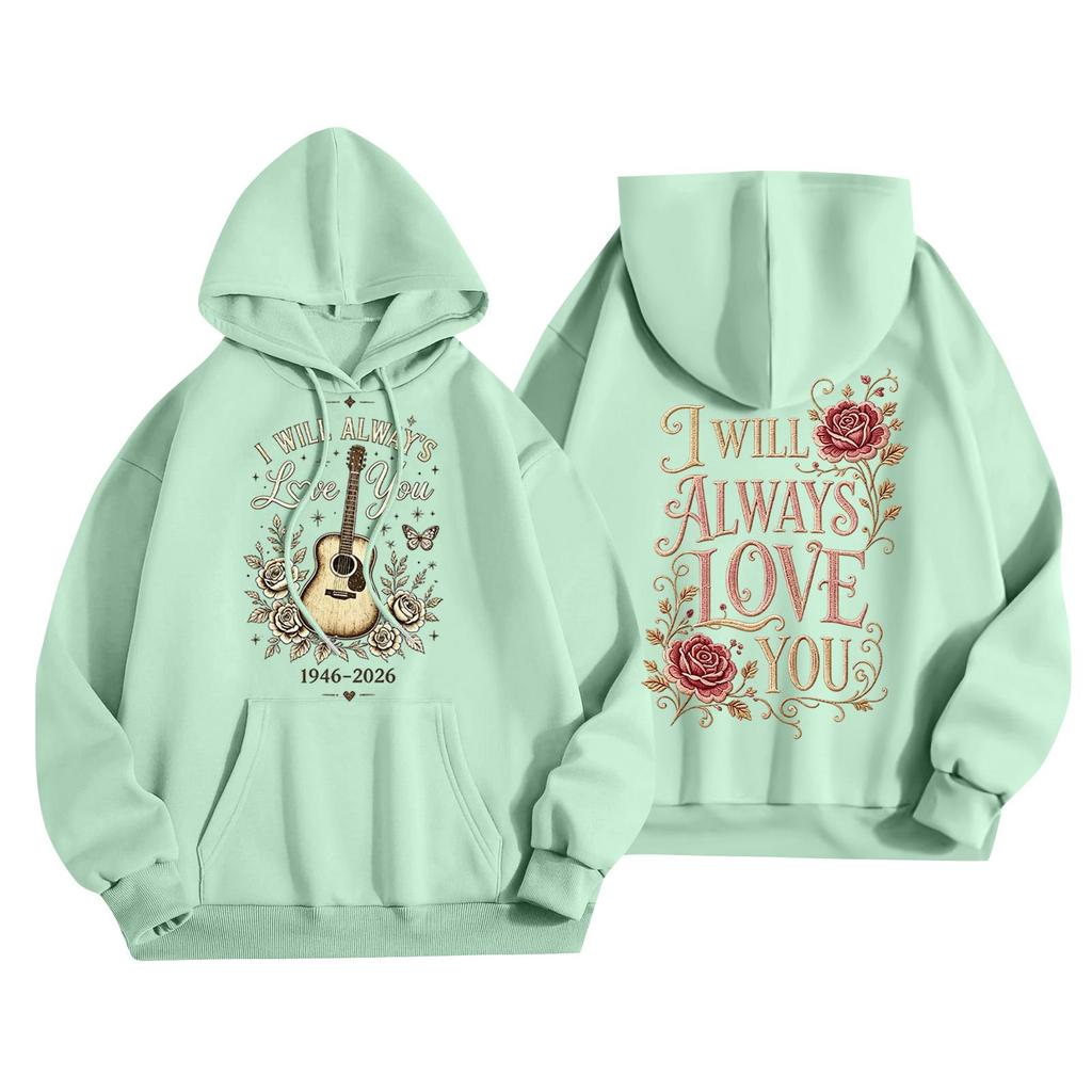 Women's Casual Loose Fit Hoodie with Letter Graphic