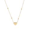 Women Fashion Simple Love Heart Titanium Steel Clavicle Necklace Jewelry