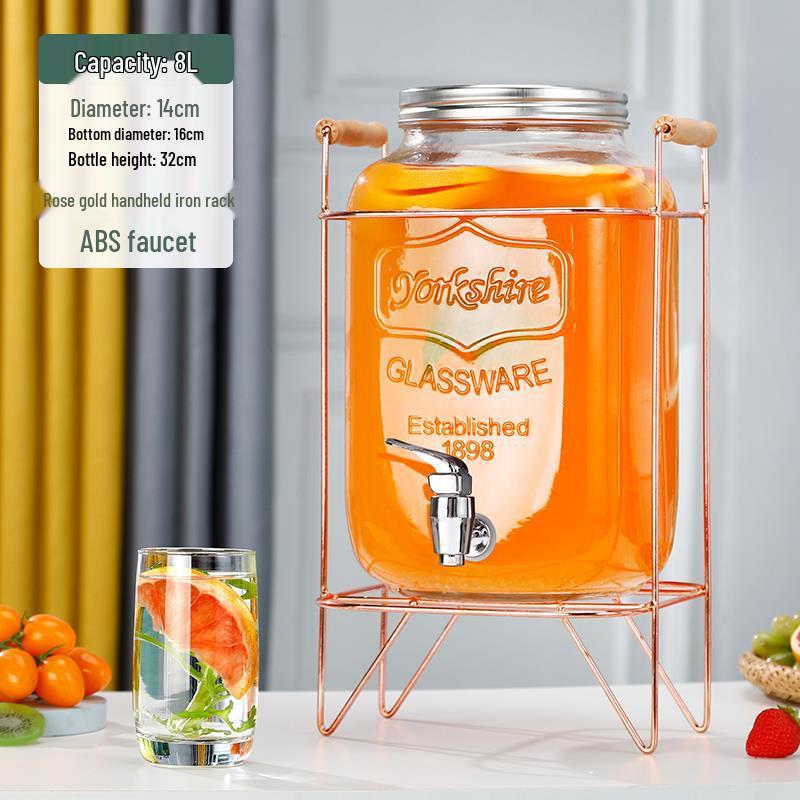 Cola Beverage Bucket with Faucet - Ideal for Lemon Juice, Fruit Tea, Cocktails, and Cold Water