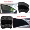 2Pcs Rear/front Car Sunshade Curtains Universal Fit UV Protection SUV Curtains Repellent Mosquito Mesh Net Car Window Sun Visor