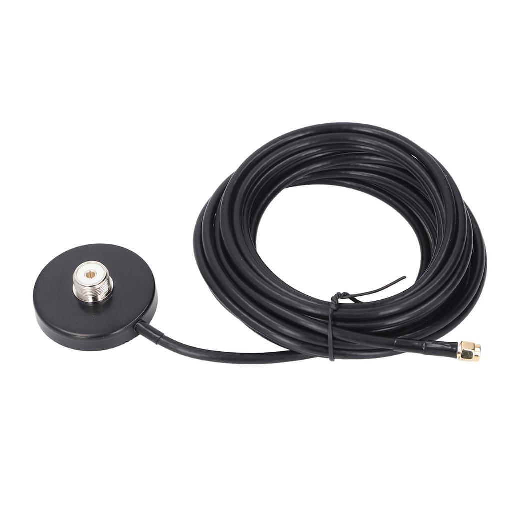 Magnetic Antennae Base Water Resistant Car Radio Antennae Magnet Mount with 5M RG58 Cable SMA Male to PL 259 SO 239 UHF