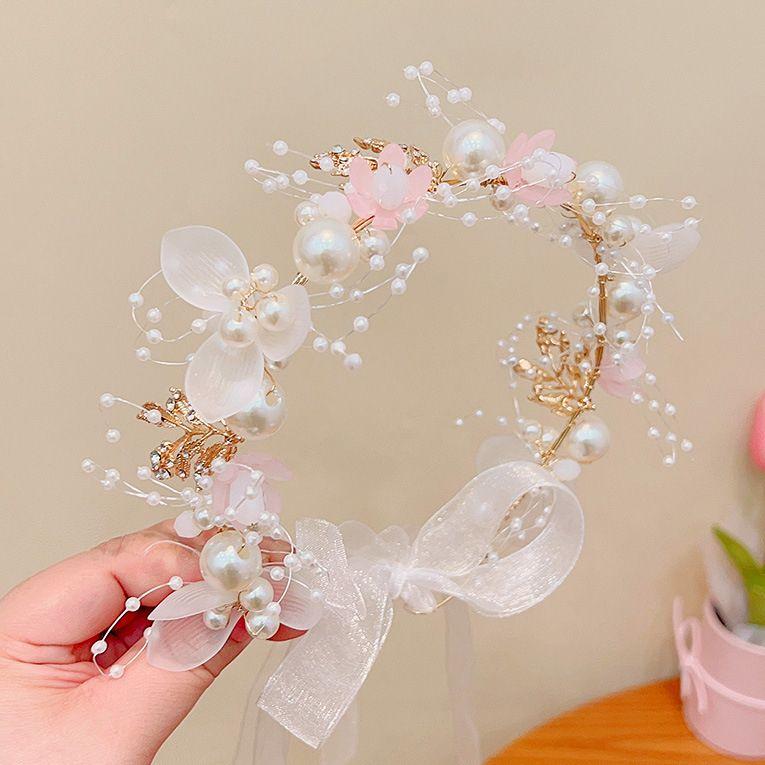 

Супер красивая детская повязка на голову венок цветок на голову детская повязка на голову для девочек шоу ведущий отпуск повязка на голову