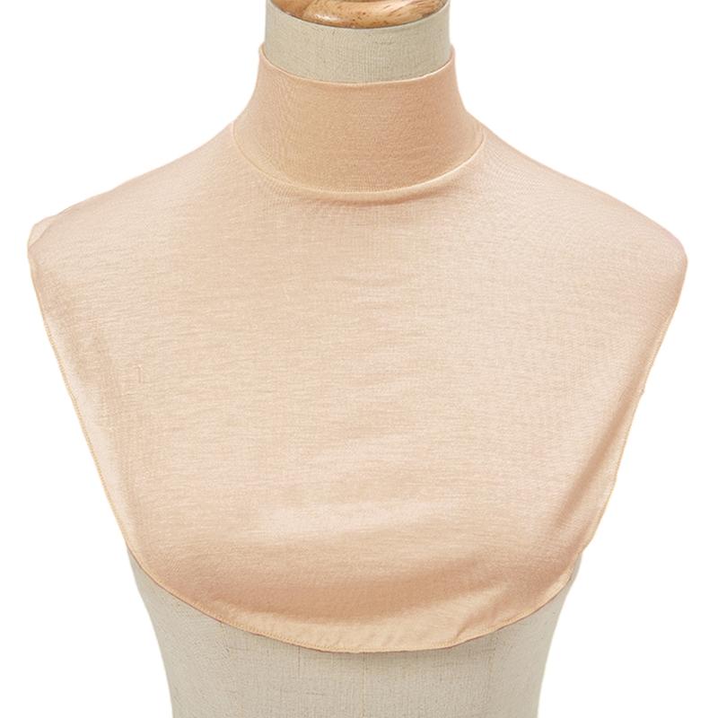 Soft Cotton Modal Inner Neck Cover Solid Color False Collar For Woman Mock Neck Half Top Detachable Collars Neck Free Size
