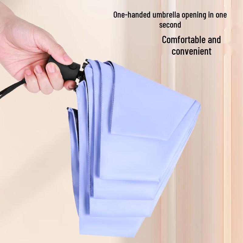 Puan Automatic Anti-Rebound Folding Sun/Rain Umbrella
