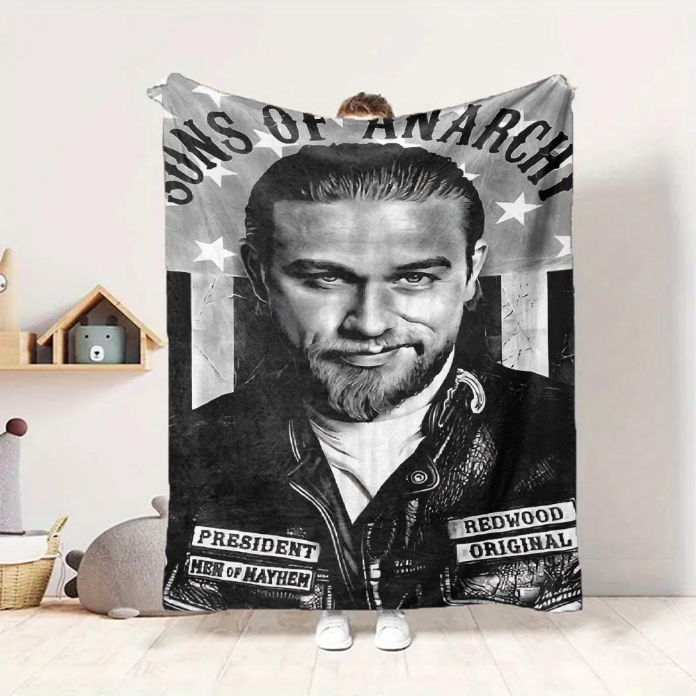 Sons Anarchy Flannel Blanket Throw Blanket Soft Warm Sofa Bed Camping Home Decor Unique Christmas Gift C921122