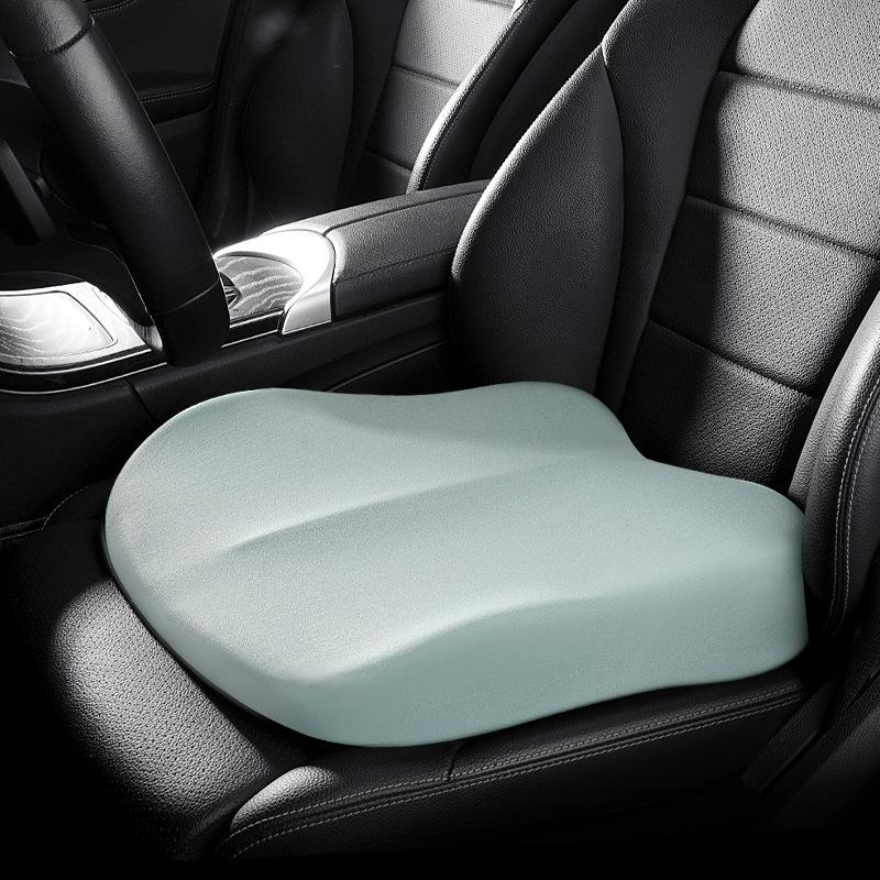 Ventilated Memory Foam Seat Cushion: Universal, Breathable, Height-Boosting Pad for Car or Office
