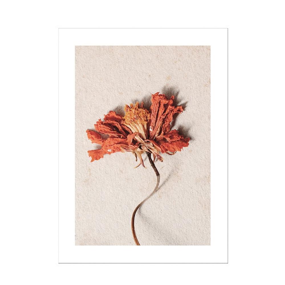 Taj Mahal plakatutskrift Beige lerretskunst Veggmaleri Dahlia Vase Palmeblad Veggmaleri Stue Nordic Living Room Home Decoration