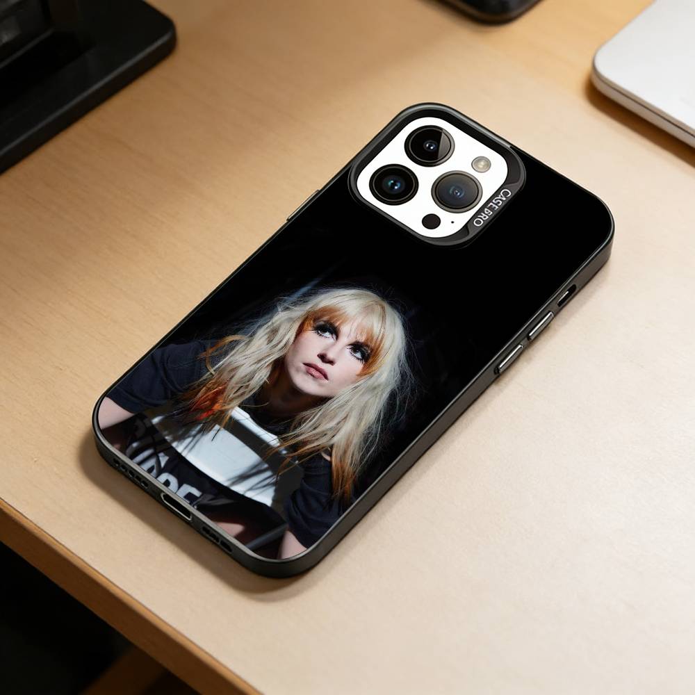 Band P-Paramore Phone Case For iPhone 17,16,15,14,13,12,11 Plus,Pro Max,XS,Colored Silver Plated Inside Cover