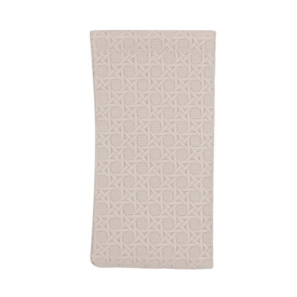 1pc Minimalist Elegant Trendy Glasses Pouch Woven Texture PU Leather Portable Sunglasses Storage Box Durable Protective Containe