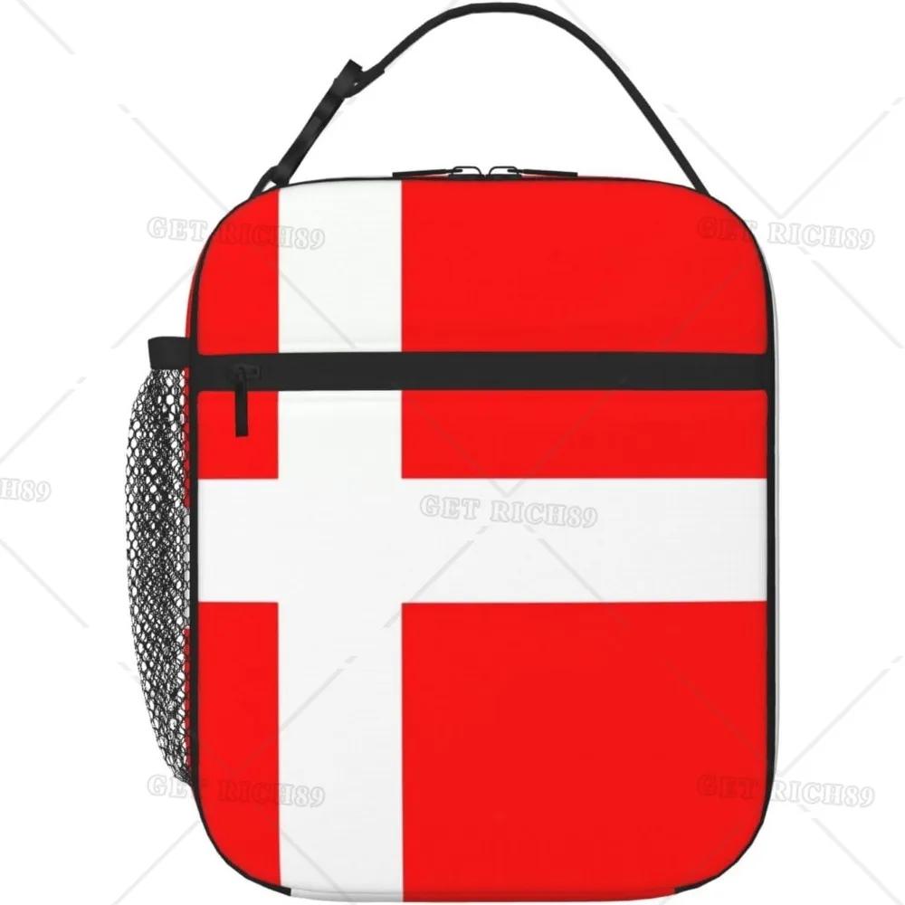 Roman Italian Flag Lunch Box for Women Men Insulated Portable Lunch Bag with Side Pocket Lunchbox for Work Picnic School Trip
