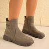 Side Zipper Foreign Trade Platform Short Boots Women's Spot Large Size Retro Belt Buckle Martin Boots 2025 Autumn New