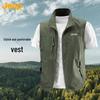 Jeep Men's Casual Stand Collar Vest Jacket