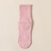 Ladies Spring and Autumn Solid Color Professional Non Slip Exercise Pilates Yoga Floor Mid Tube Socks