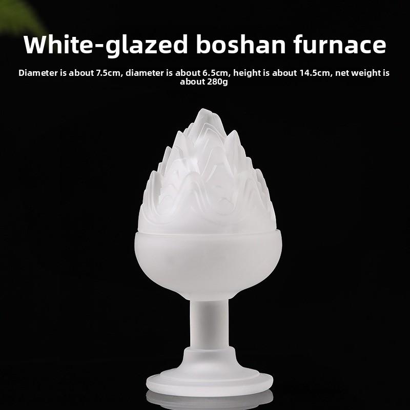 Glass Incense Stand for Tea Ceremony,Boshan Furnace,High Foot,Exquisite Shape,Aromatherapy Base, Versatile Scene, Room Fragrance