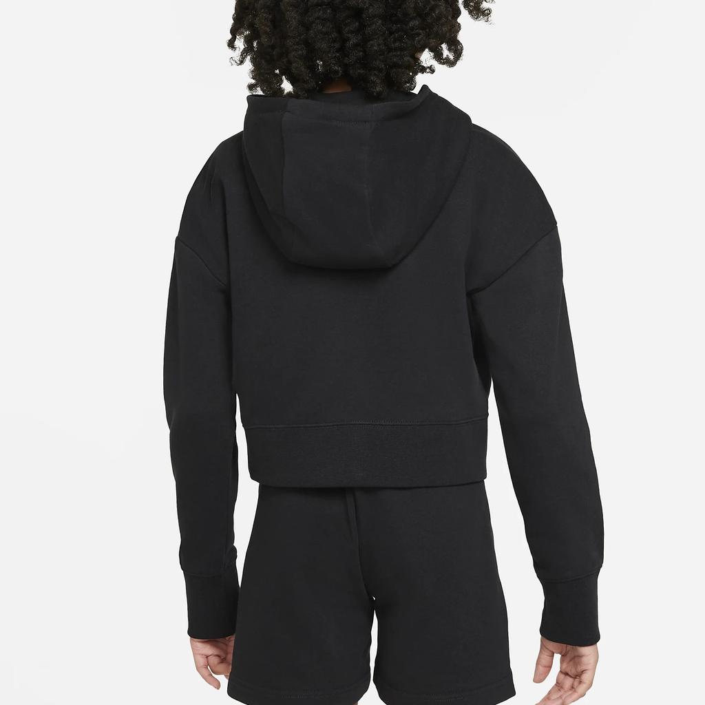 Nike Logo Print Hooded Long Sleeve Sweatshirt Kids sweatshirt Black DC7210-010