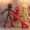 1Pc Rage Stickman Action Figure New Highly Articulated DIY Model Kit with Multiple Joints Collectible Poseable Toy for Creative Display