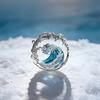 Hollow Wave Pendant Necklace Ocean Style Spindrift Jewelry Sea Oath Necklace  Daily Wear