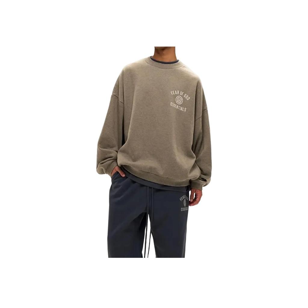 Fear of God Essentials Fleece Crewneck Heather Grey Men Tops 192HO246261F
