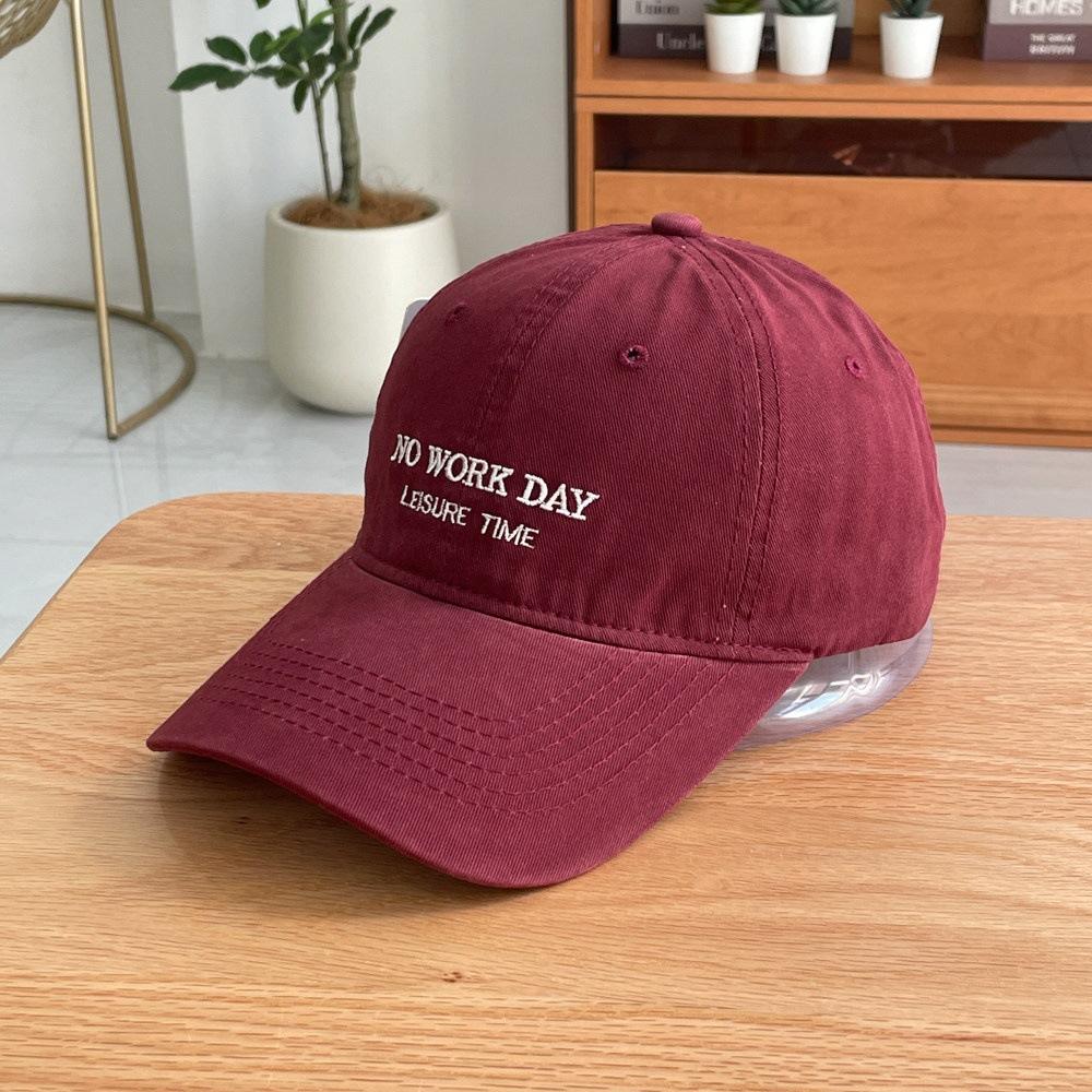 Fashion Hat Korean version autumn new letter embroidered baseball cap children couple fashion travel trendy brand soft top sun protection cap men