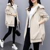 Early Fall Clothing Trench Coat Women Spring Korean Version of Loose Casual Hooded Temperament Fashion Jacket Plus Size
