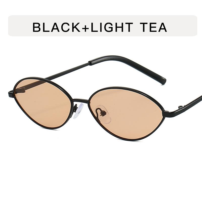 2026 New Small Frame Cat Eye Sunglasses, Metal Frame, Luxury Fashion Trendy Eyewear for Women, Artistic Retro Ladies Sunglasses