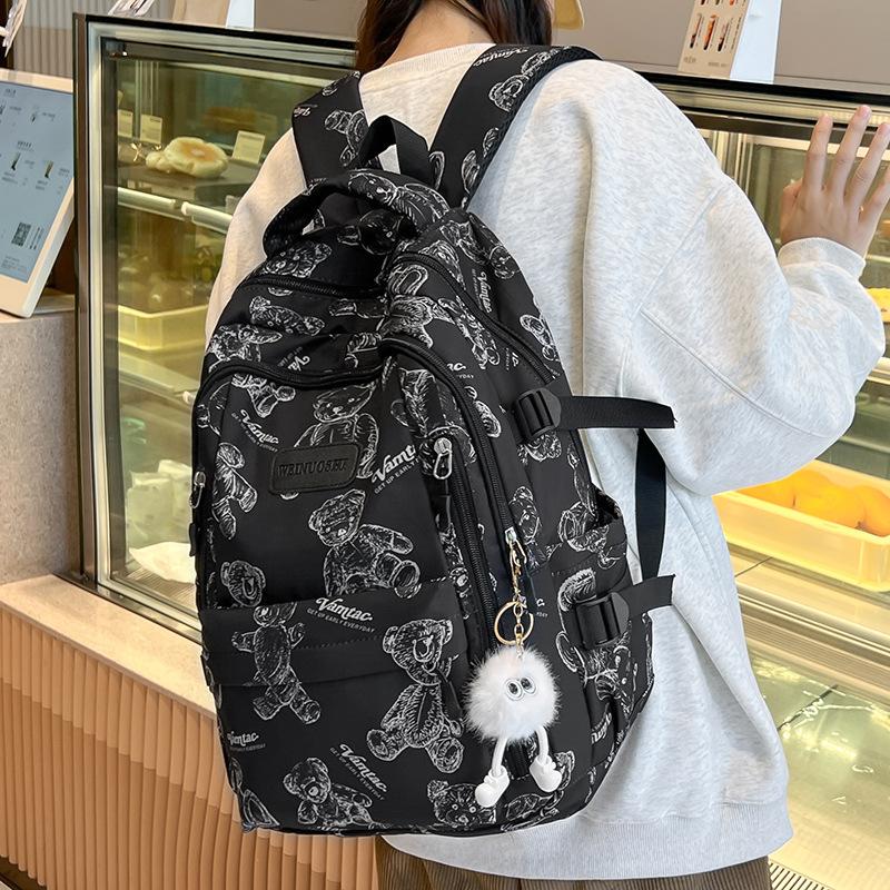 Children's school bag Elementary school girl Junior high school student High school student Printed backpack