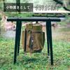 TOKYO CRAFTS Coside Tisch Camping Outdoor Klappbar Kompakt 2-stufige Nutzung Schwarz