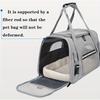 Portable Cat Carrier Bag, Breathable Polyester Soft-Sided Travel Pet Bag with Zipper Closure, Outdoor Pet Carrier