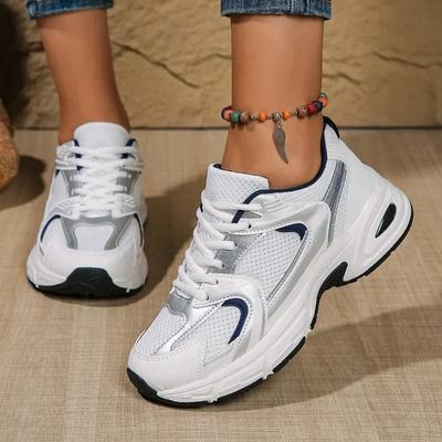 Zapatos Deportivos de Malla Transpirable para Mujer Son Ligeros Cómodos de Atar Bajo Casual para Correr Punta Redonda Zapatos Deportivos para Senderismo al Aire Libre