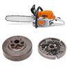 Clutch Drum Spur Sprocket 1121 640 2001 Chainsaw Spur Sprocket Assembly Kit Replacement for Stihl MS271 MS291 MS261 MS261C