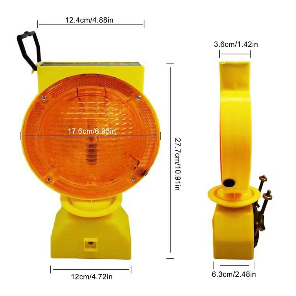 High Brightness LED LED Strobe Construction Light Solar Barricade Warning Light  Outdoor
