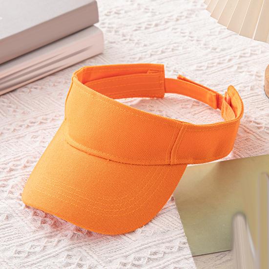 Summer Sun Hat, Adjustable Rear Elastic Band Outdoor Sports Hat, Hollow-Top Curved Brim Hat for Running Hiking